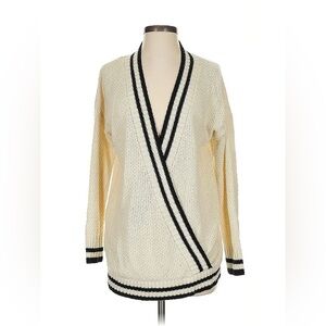 Cozy Casual Women’s Size S/M Cream and Blue‎ Yacht Sweater